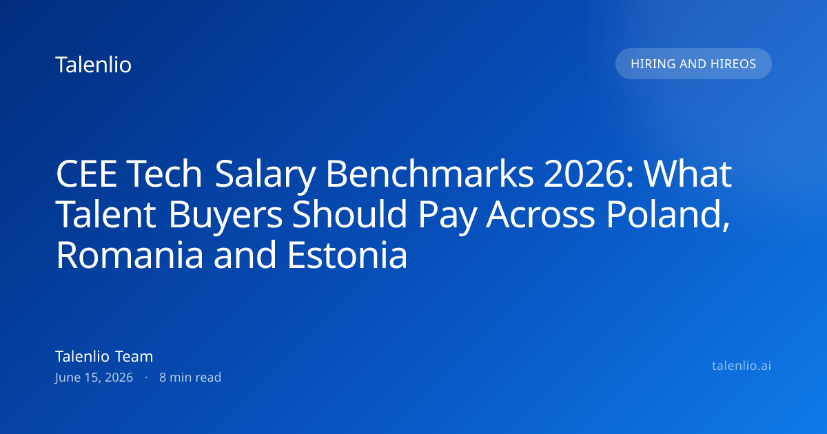 CEE Tech Salary Benchmarks 2026: What Talent Buyers Should Pay Across ...