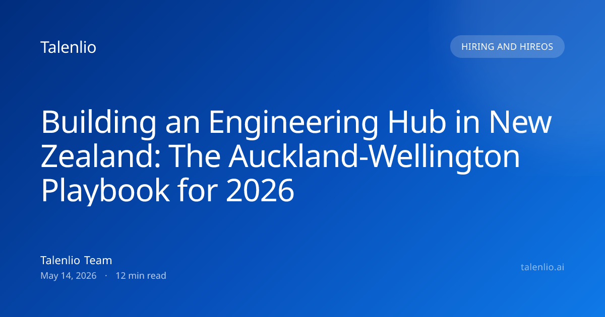 Building an Engineering Hub in New Zealand: The Auckland-Wellington ...