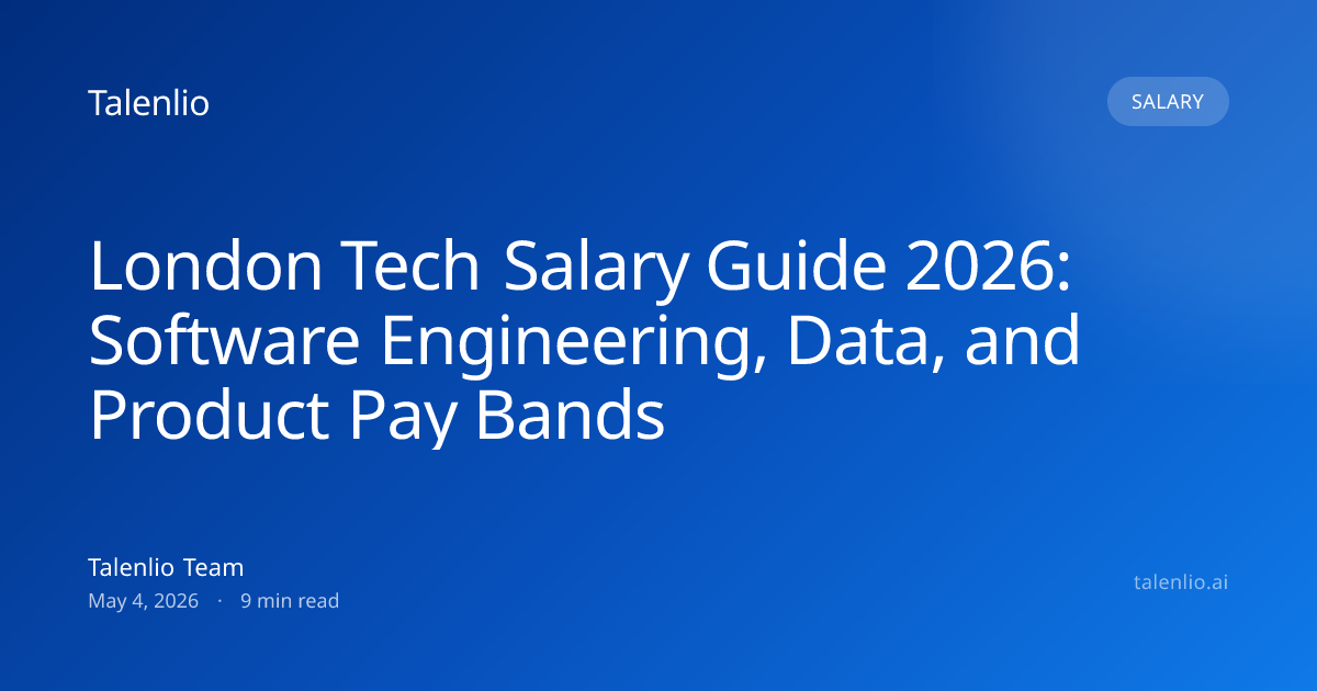 London Tech Salary Guide 2026: Software Engineering, Data, and Product ...